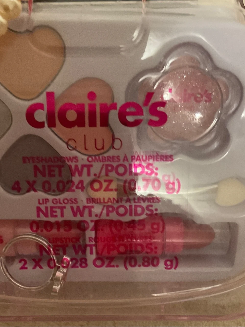 Claire's Pink Pearl-Handled Mini Makeup Kit
